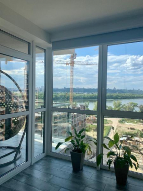 4 rooms apartment with a view to the Dnieper River